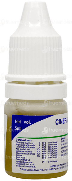 Sbl Cineraria Maritima Euphrasia Eye Drops 5Ml